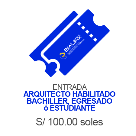 Entrada arquitectos, bachiller, egresado o estudiante